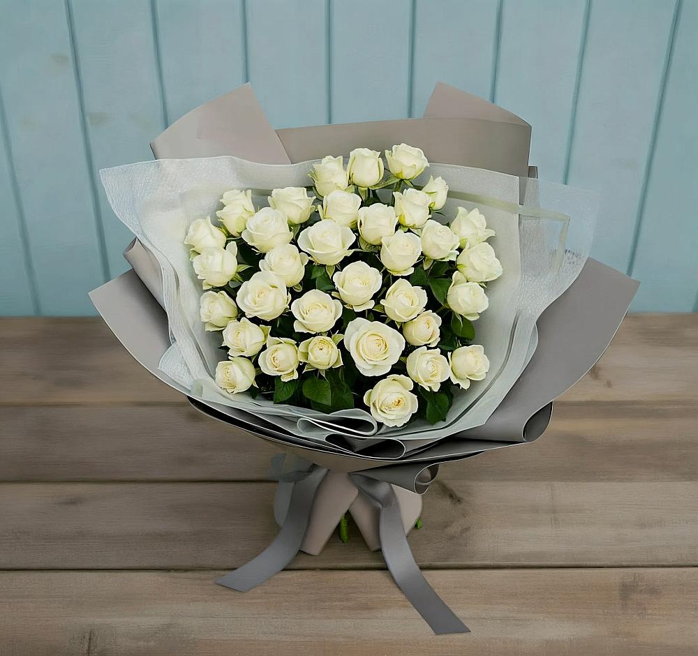 Букет Белоснежная нежность в Чкалово