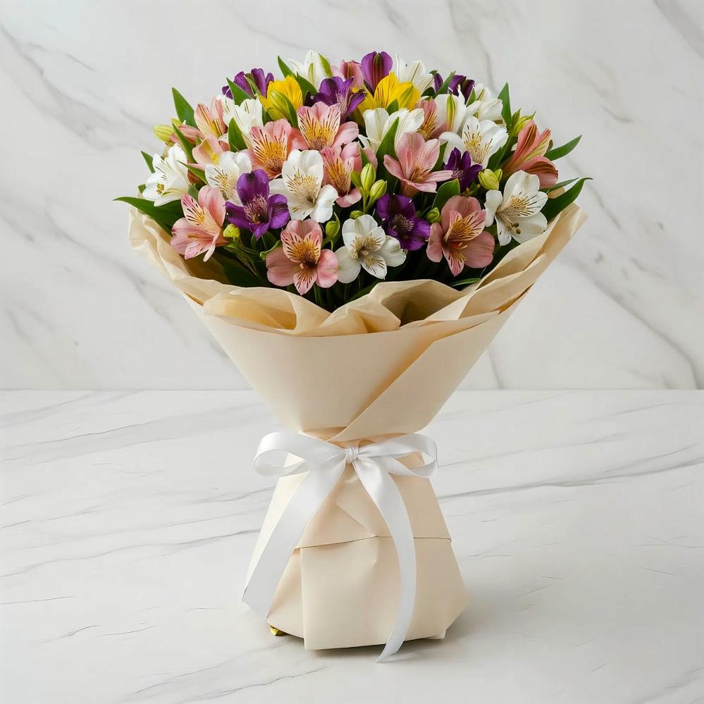 Букет цветов из: Альстромерии в Чкалово