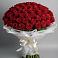 Букет 101 Красная роза Блэк Мэджик в Чкалово