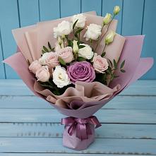 Букет цветов из:  Розы и Лизиантусы в Чкалово