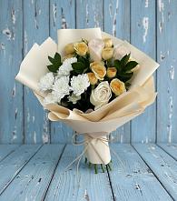 Букет цветов из:  Розы и Хризантемы в Чкалово