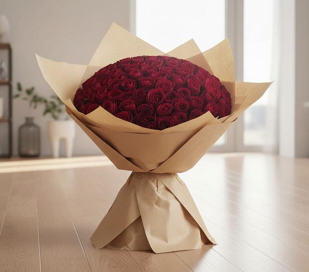 Букет 101 Красная роза в Чкалово