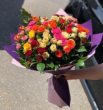 Букет Микс из разноцветных кустовых роз #REPLACE_PRED# Чкалово
