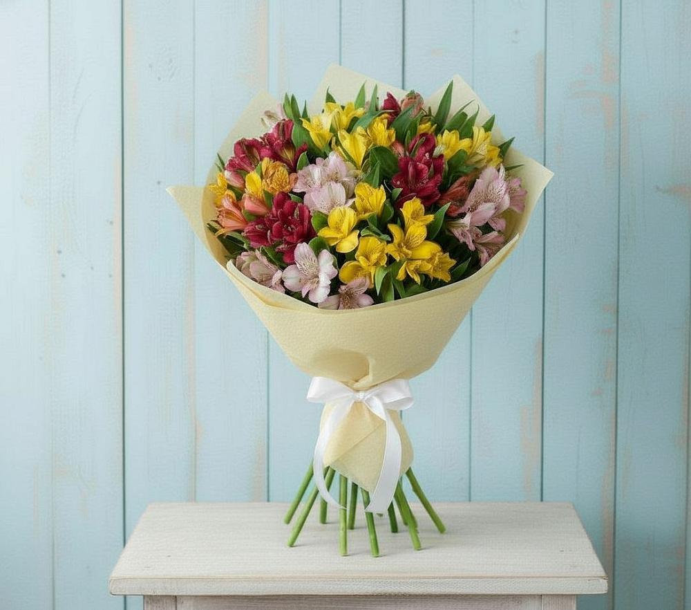 Букет цветов из: Альстромерии в Чкалово