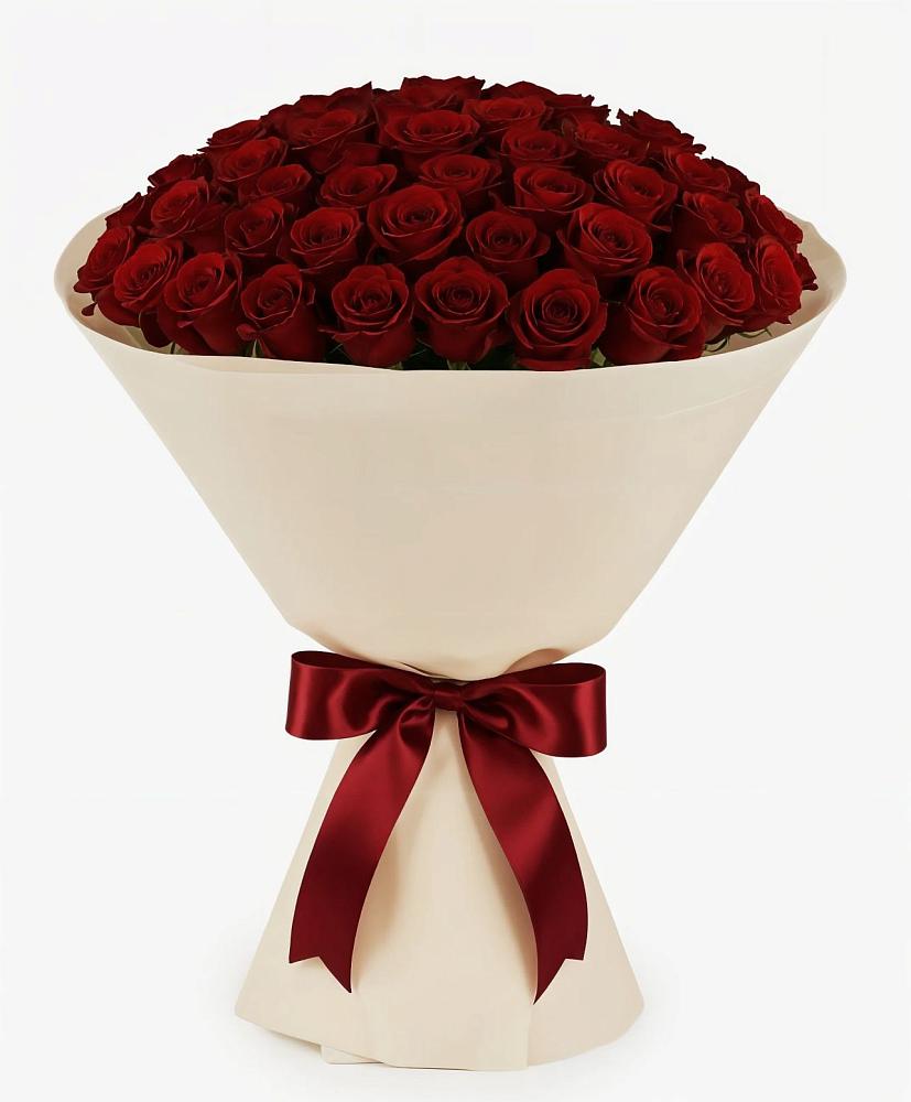 Букет 101 Бордовая роза Блэк Бакарра в Чкалово